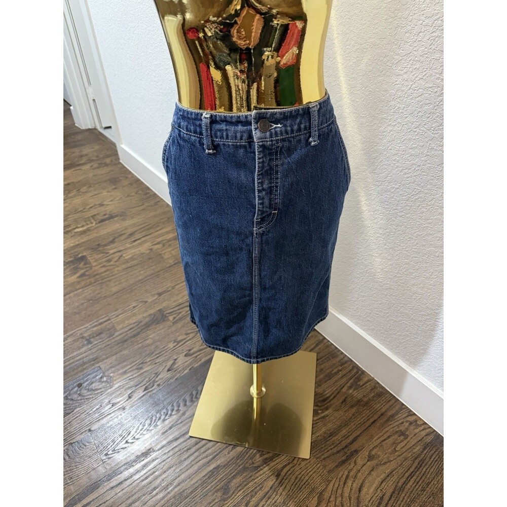 Vintage Calvin Klein Denim Skirt Size 9 Made USA High Waist Pencil - Picture 3 of 10